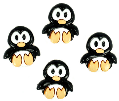 Декоративные пуговицы «Dress It Up» 5816 Милые пингвины