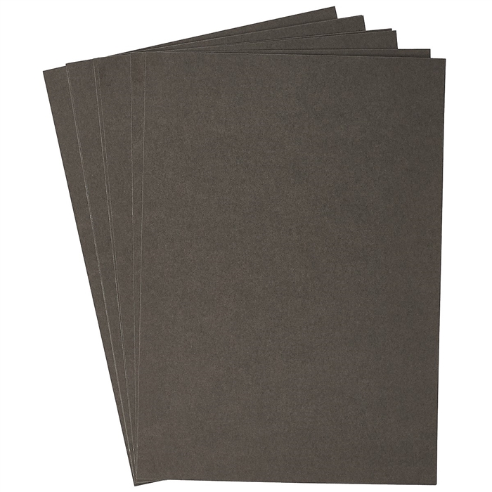 Бумага тонированная А4, 10 листов, 200 г/м², чёрная